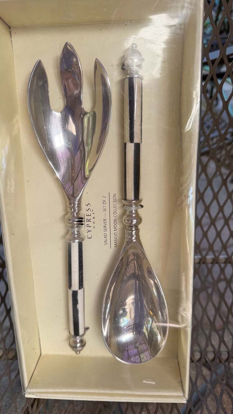 Cypress Home Mango Moon Collection Salad Server Set of 2